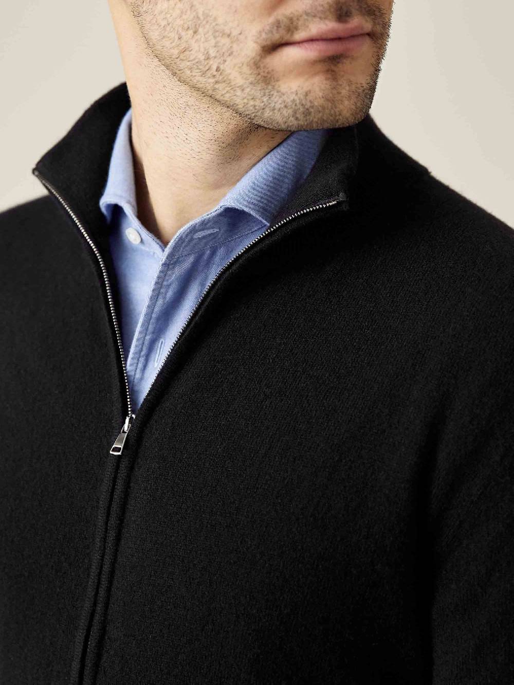 Luca Faloni Zip Cardigancashmere a 2 fili In Saldo