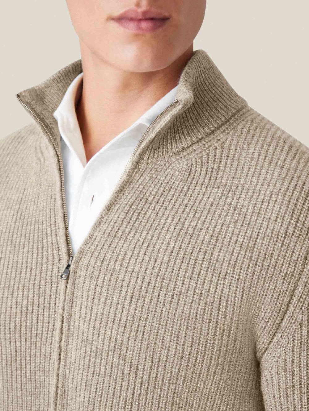 Luca Faloni Zip Cardigan4-Ply Cashmere Offerte giornaliere