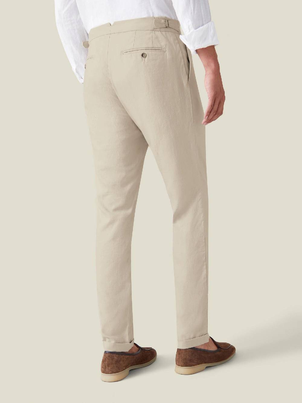 Luca Faloni Elegant TrousersLinen Offerta speciale della fabbrica