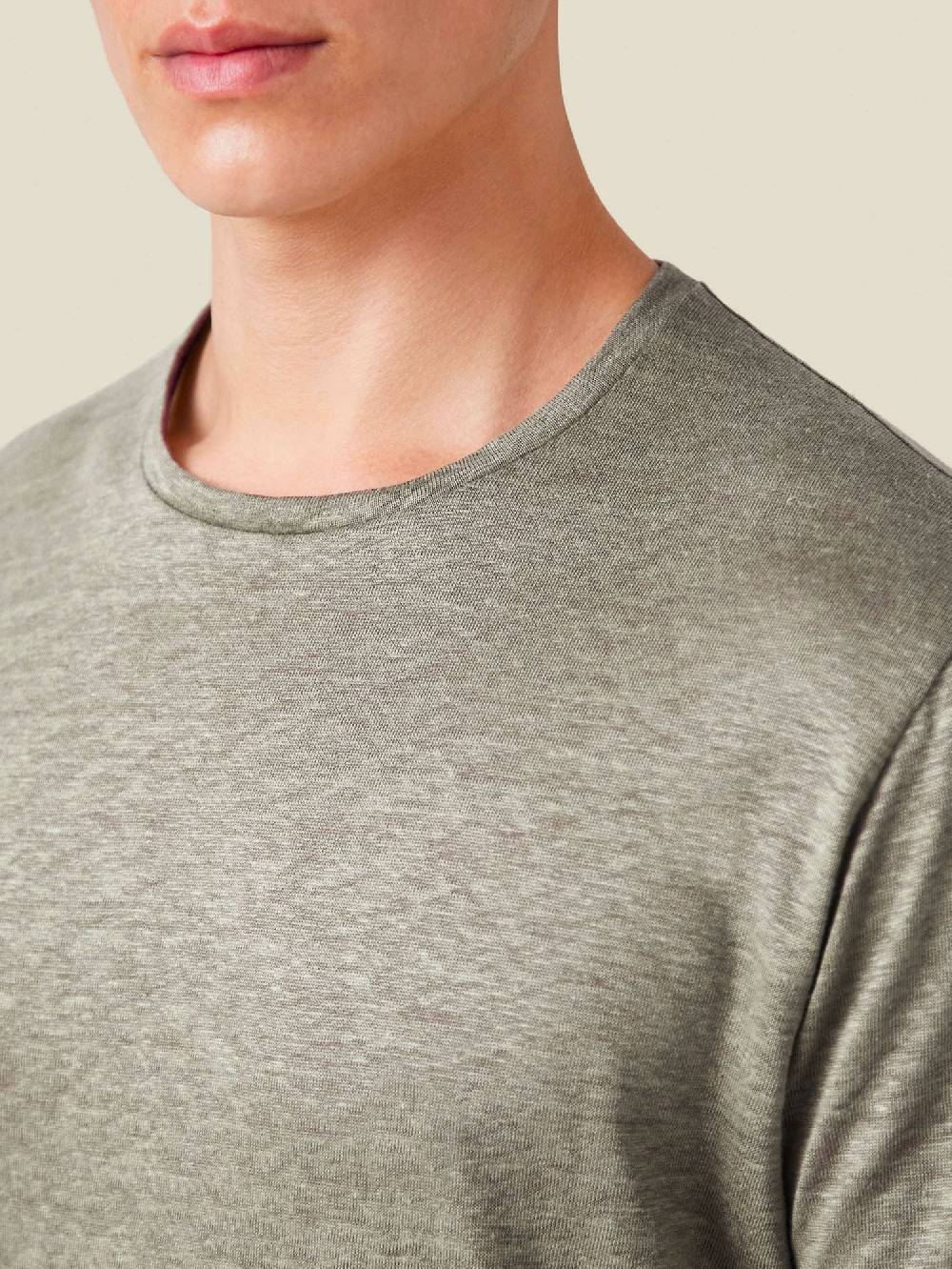 Luca Faloni T-ShirtJersey di Lino In Saldo