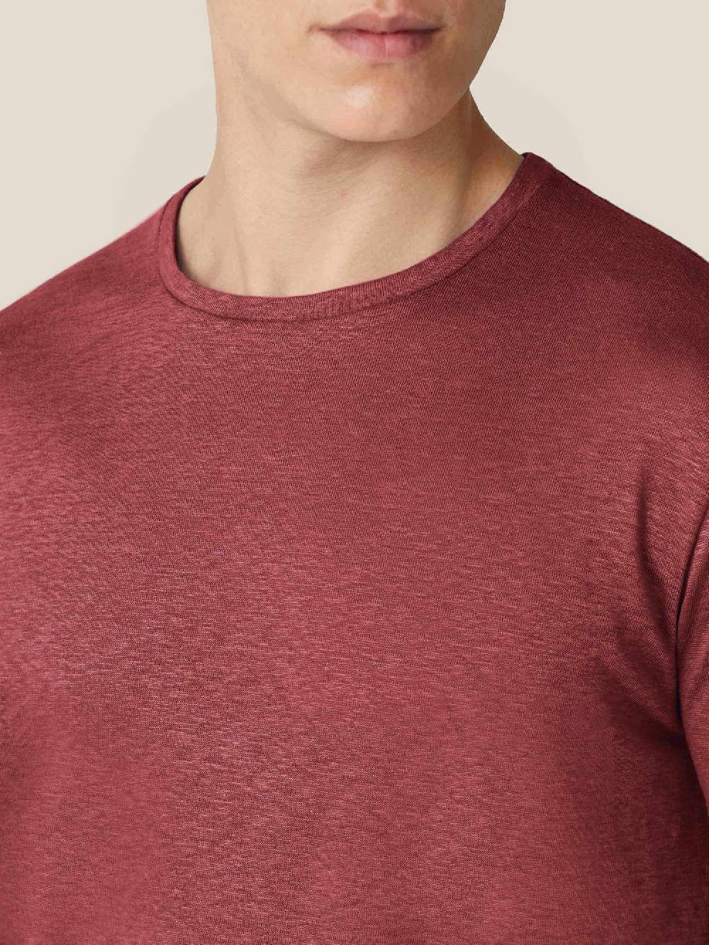 Luca Faloni T-ShirtJersey di Lino Sconto di tempo limitato