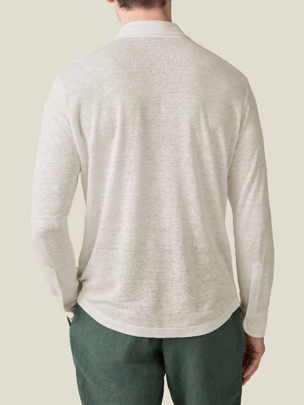 Luca Faloni Positano Polo ShirtLinen Jersey Negozio online di fabbrica