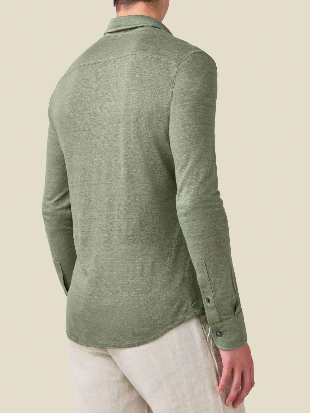 Luca Faloni CamiciaJersey di Lino Prezzo di fabbrica