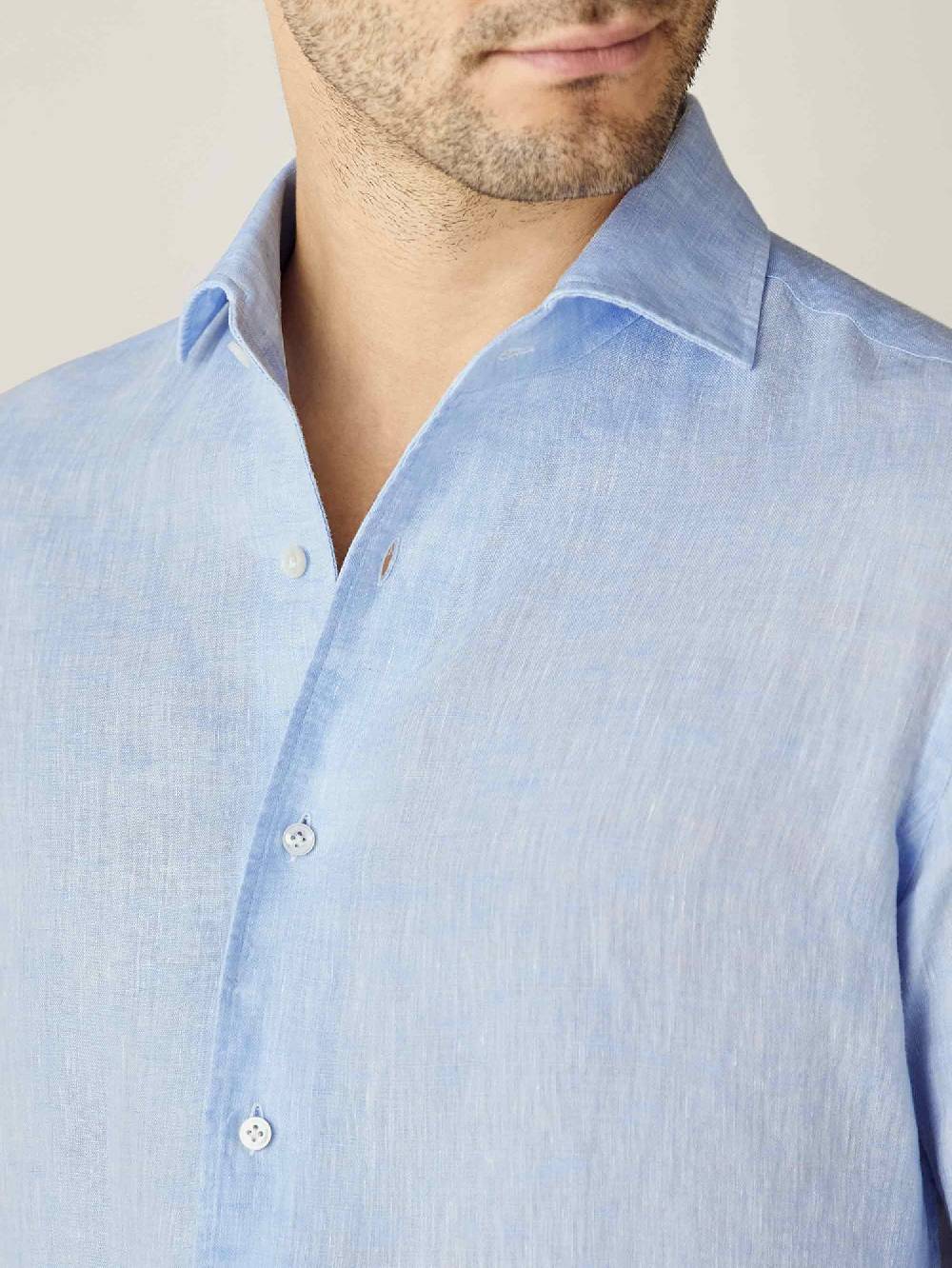 Luca Faloni Camicia PortofinoLino Smaltimento dello stoccaggio