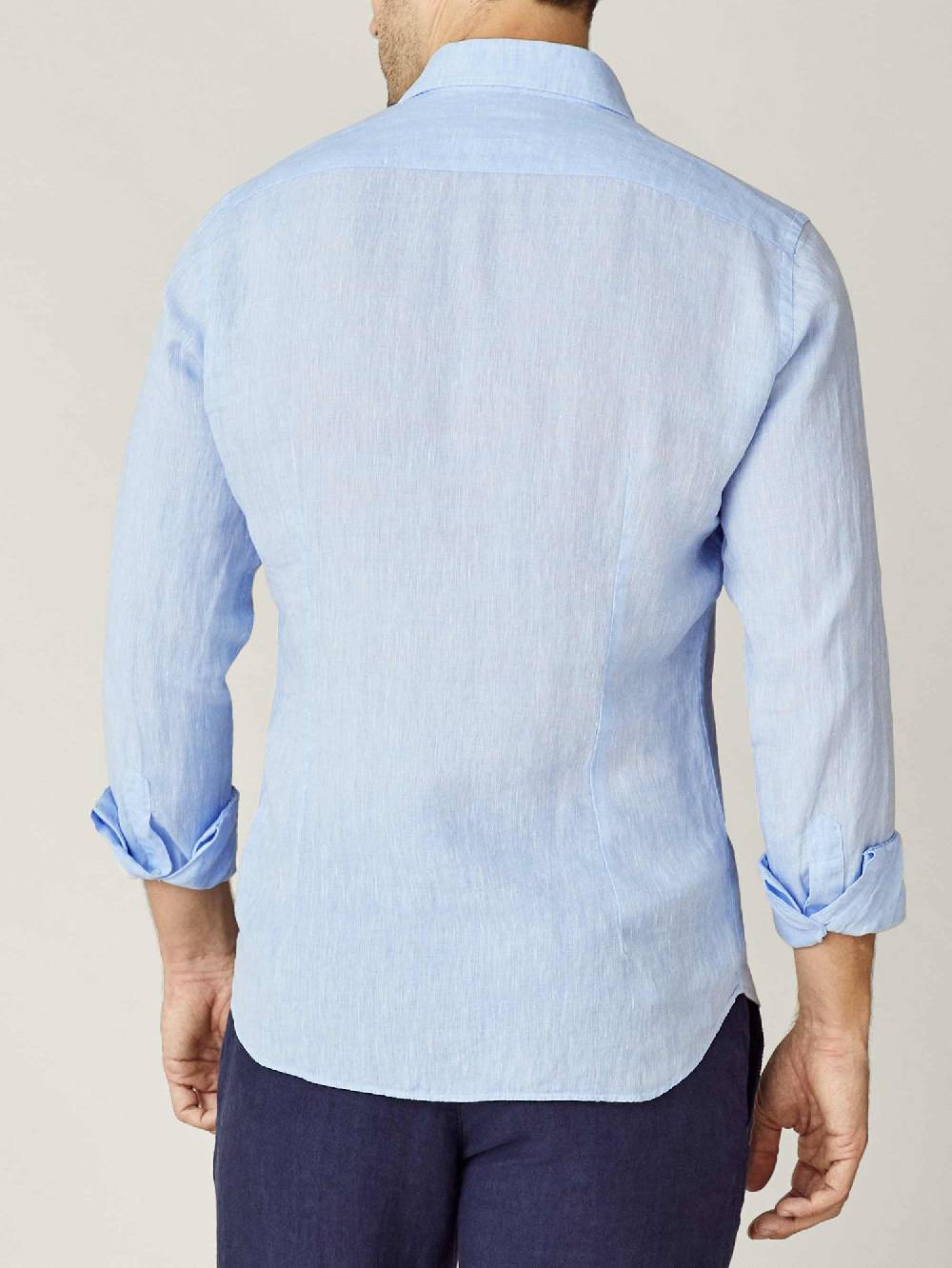 Luca Faloni Camicia PortofinoLino Smaltimento dello stoccaggio