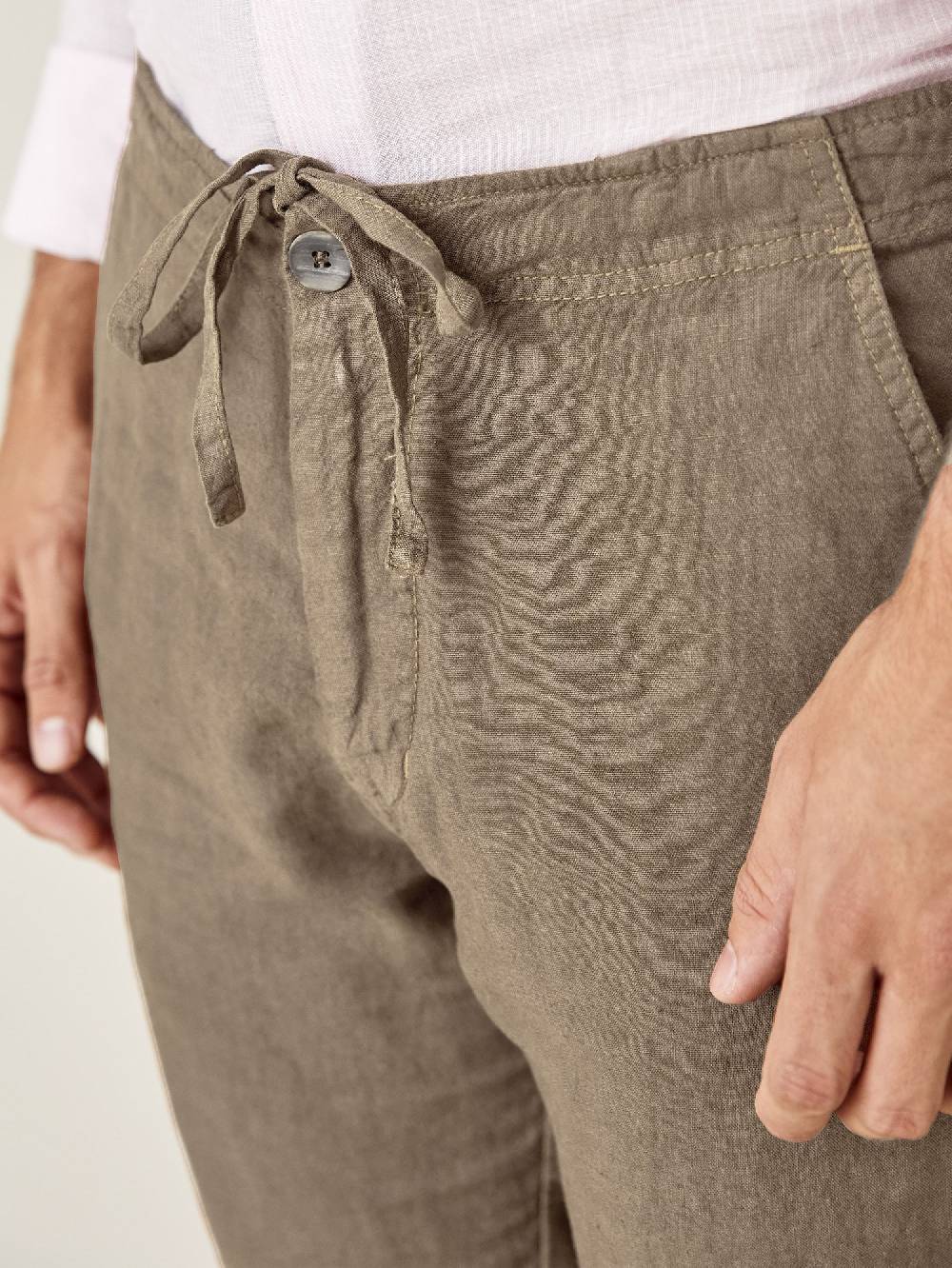 Luca Faloni Lipari TrousersLinen Ritorno libero