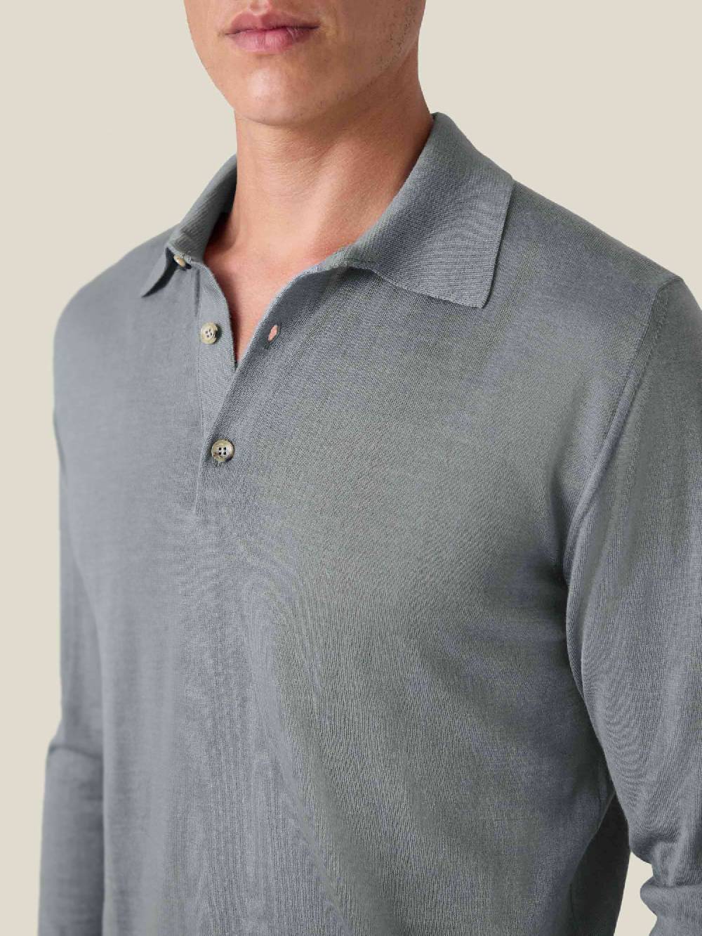 Luca Faloni Knitted PoloSeta-Cashmere Ultimo giorno