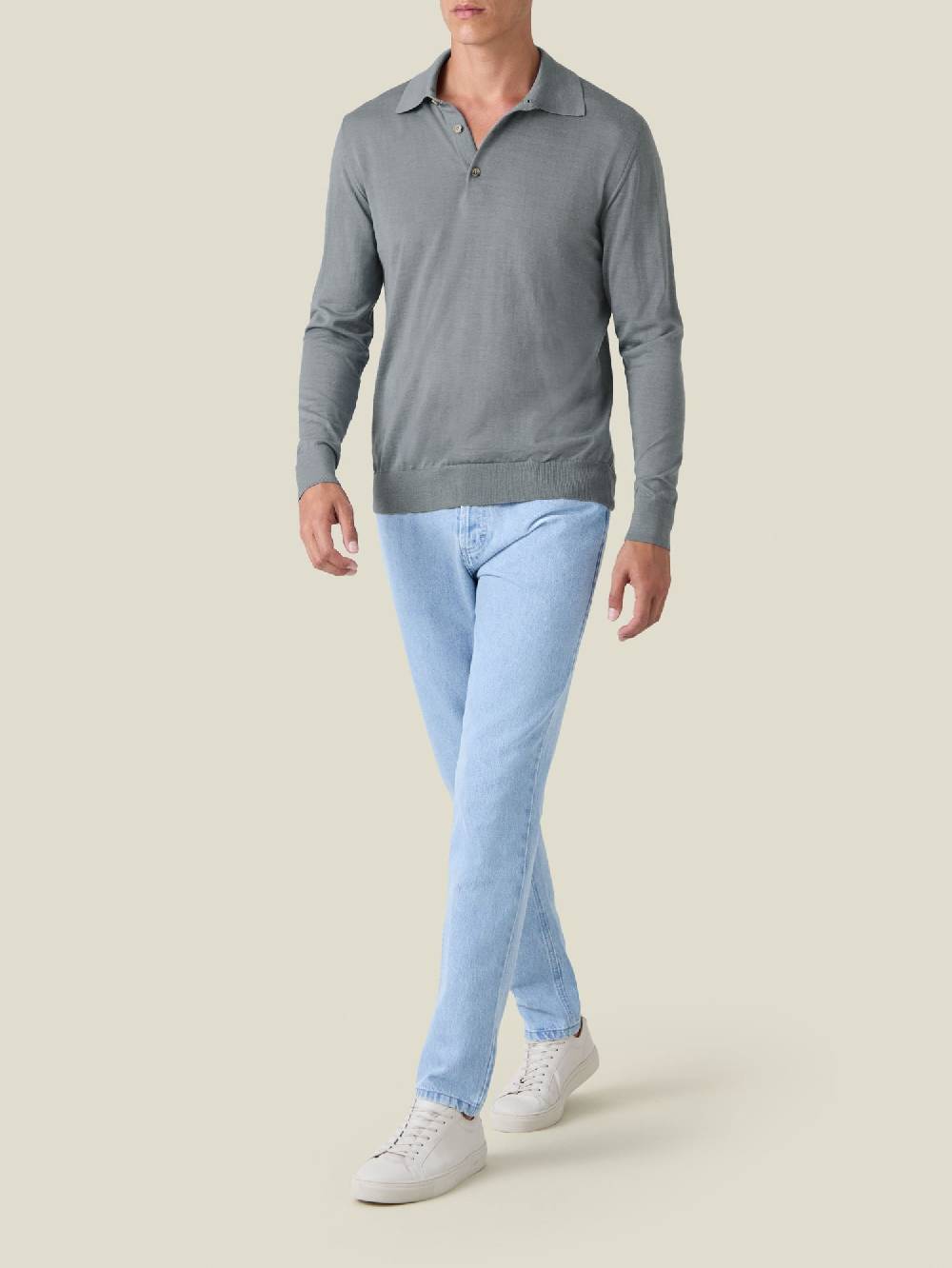 Luca Faloni Knitted PoloSeta-Cashmere Ultimo giorno