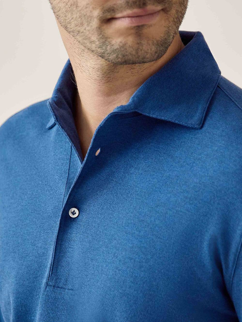 Luca Faloni Brera Polo Piqué di cotone Promozione temporanea