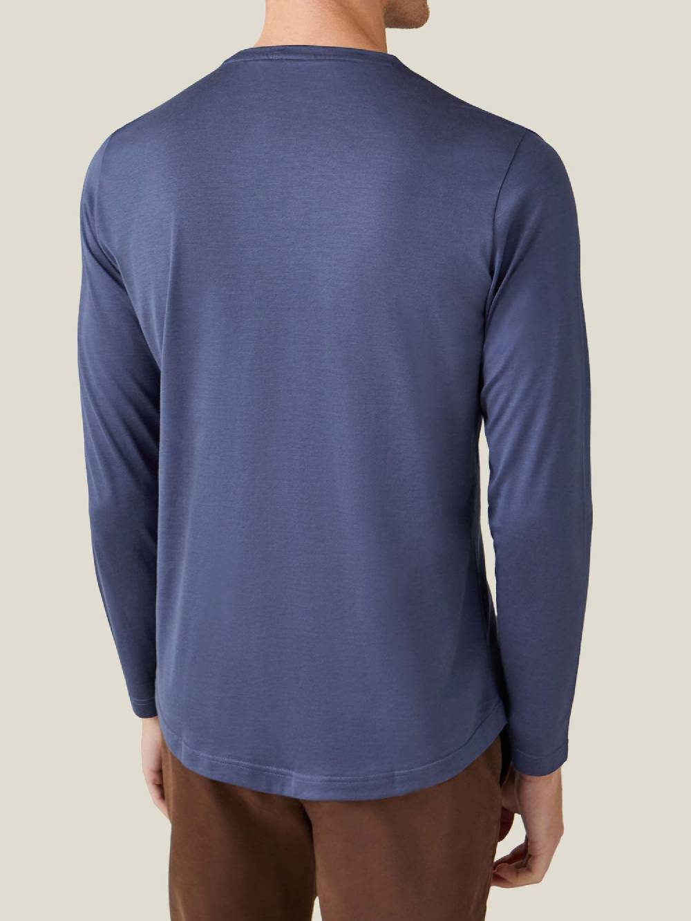 Luca Faloni T-Shirt Maniche LungheSeta Cotone Offerta speciale della fabbrica