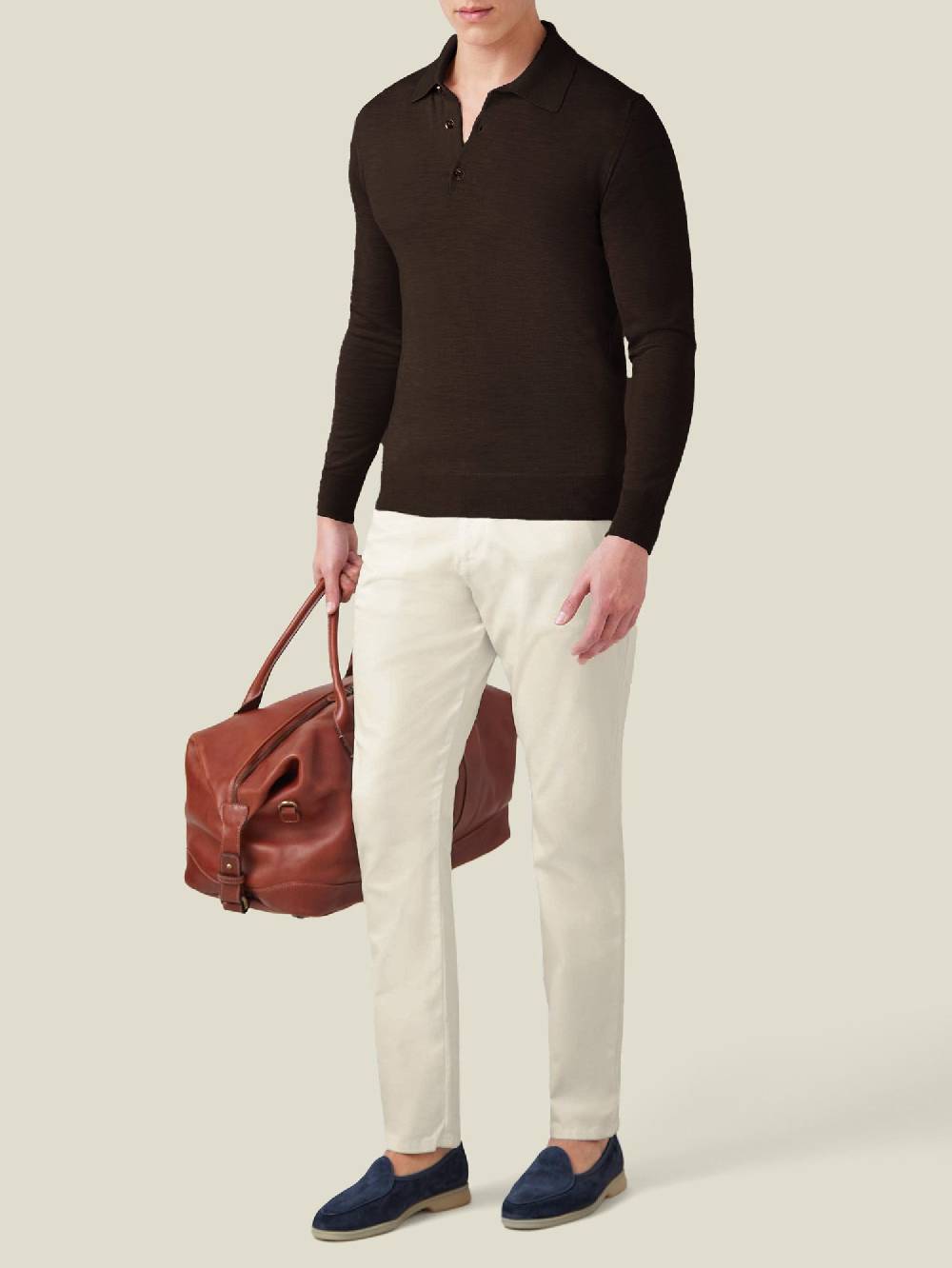 Luca Faloni Knitted PoloSeta-Cashmere Offerta esclusiva