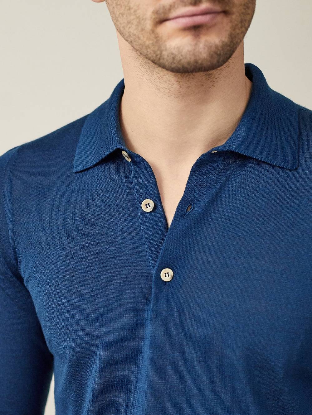 Luca Faloni Knitted PoloSeta-Cashmere Offerta Giorno del Papà