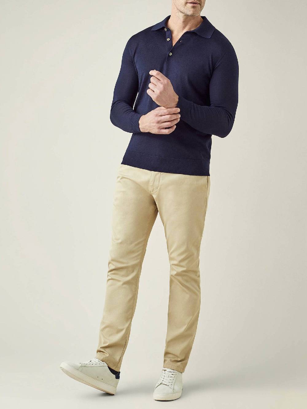 Luca Faloni Knitted PoloSeta-Cashmere Offerta Anniversario
