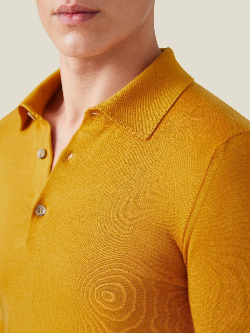 Luca Faloni Knitted PoloSeta-Cashmere Vendita calda