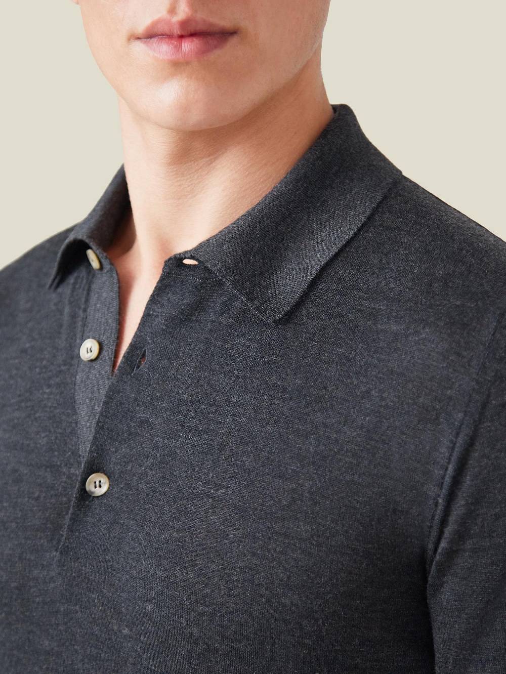 Luca Faloni Knitted PoloSeta-Cashmere Offerta migliore