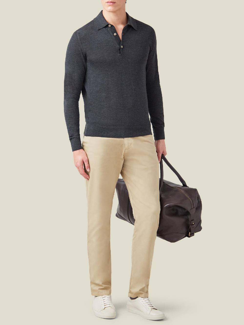 Luca Faloni Knitted PoloSeta-Cashmere Offerta migliore