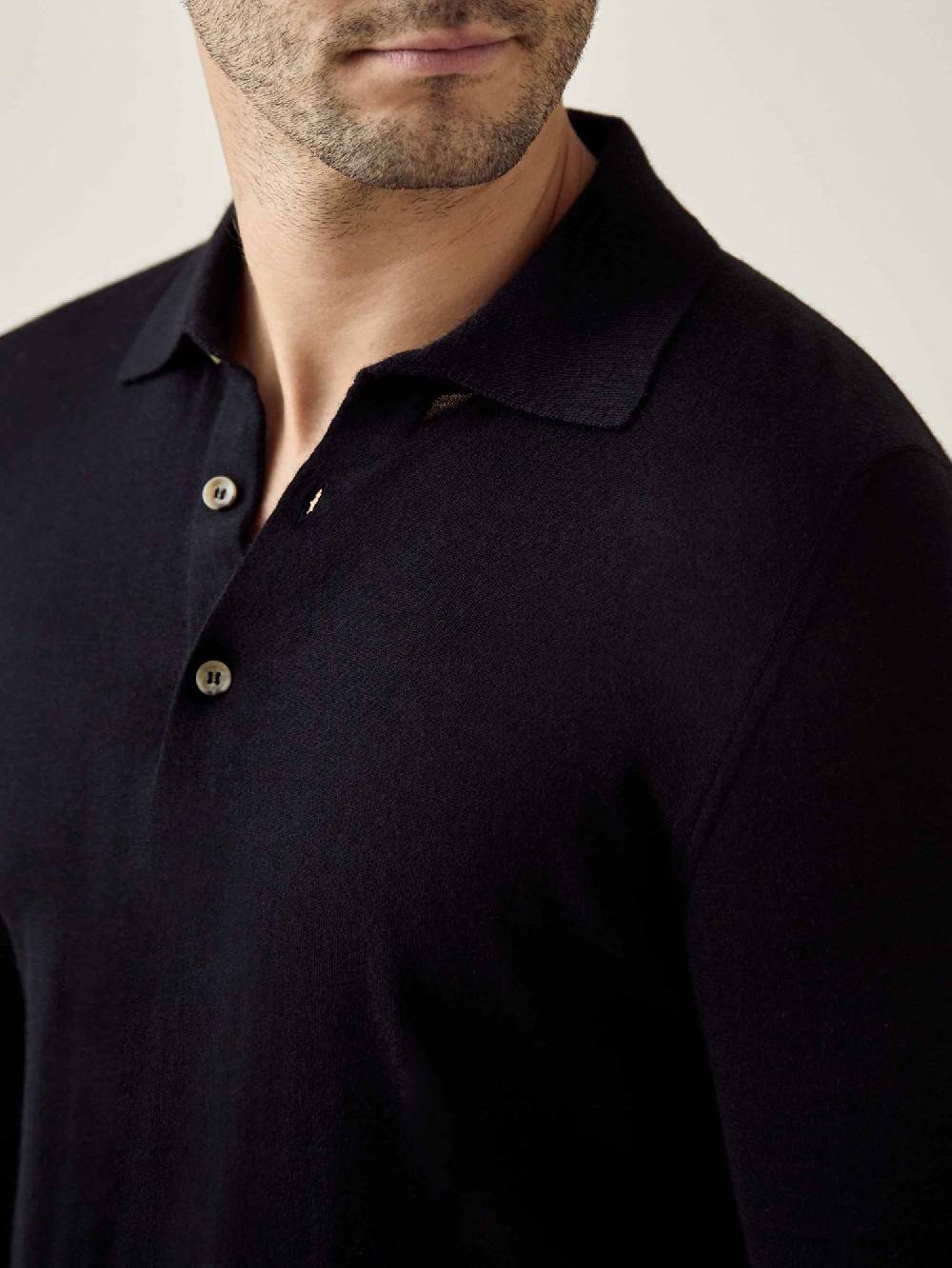 Luca Faloni Knitted PoloSeta-Cashmere Latest fashion