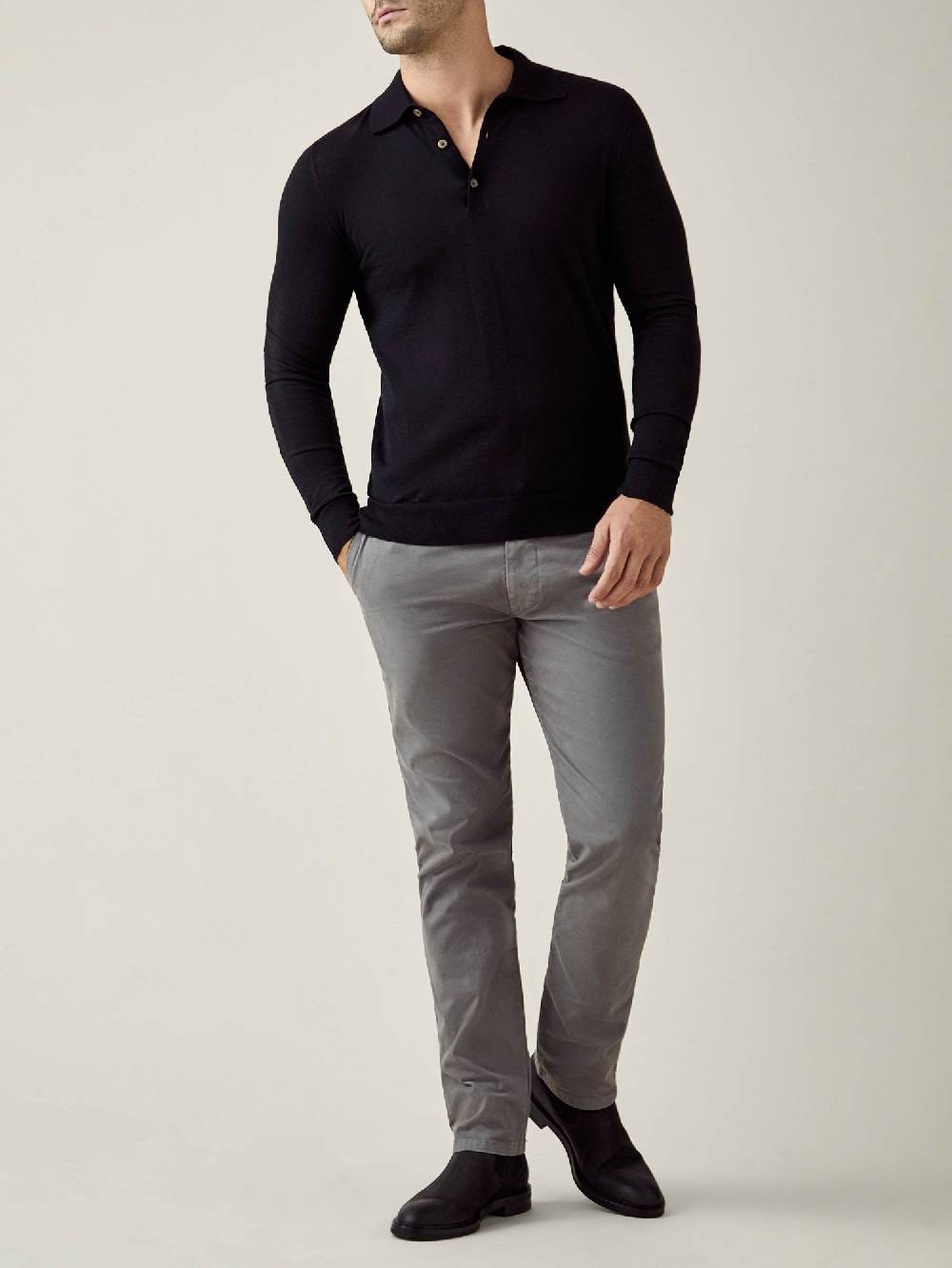 Luca Faloni Knitted PoloSeta-Cashmere Latest fashion