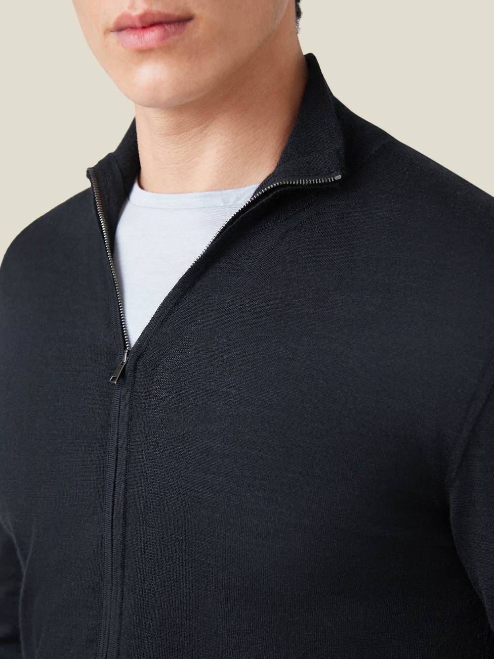 Luca Faloni Cardigan con ZipSeta-Cashmere Liquidazione