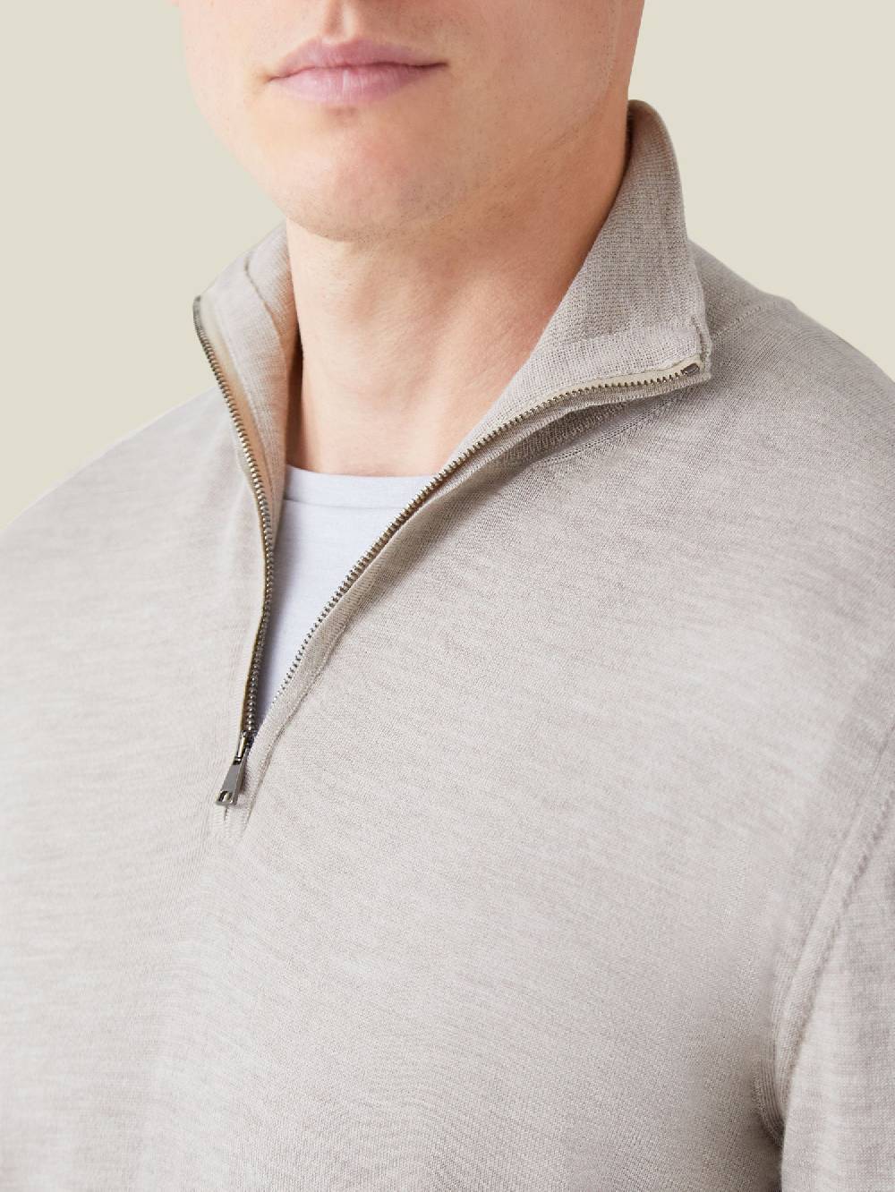 Luca Faloni Maglia con collo mezza zipSeta-Cashmere Enormi risparmi