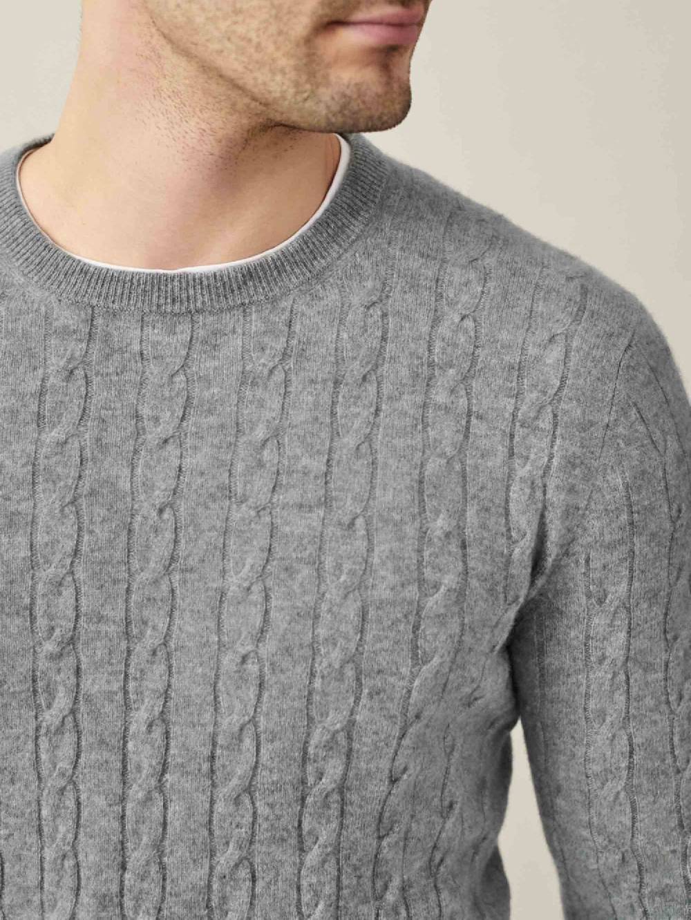 Luca Faloni Maglia a treccecashmere a 2 fili Super sconto