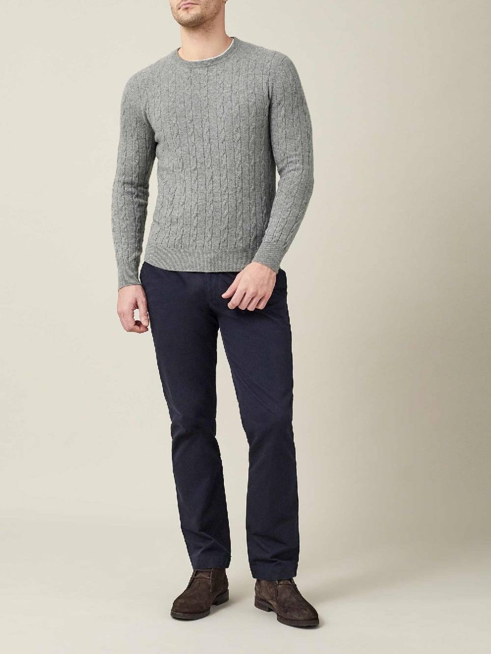 Luca Faloni Maglia a treccecashmere a 2 fili Super sconto