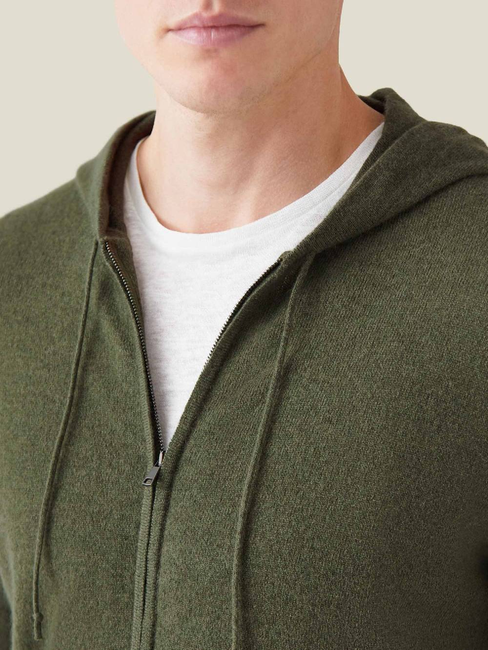 Luca Faloni Felpa con cappuccio e zipcashmere a 2 fili 50% di sconto con spedizione gratuita