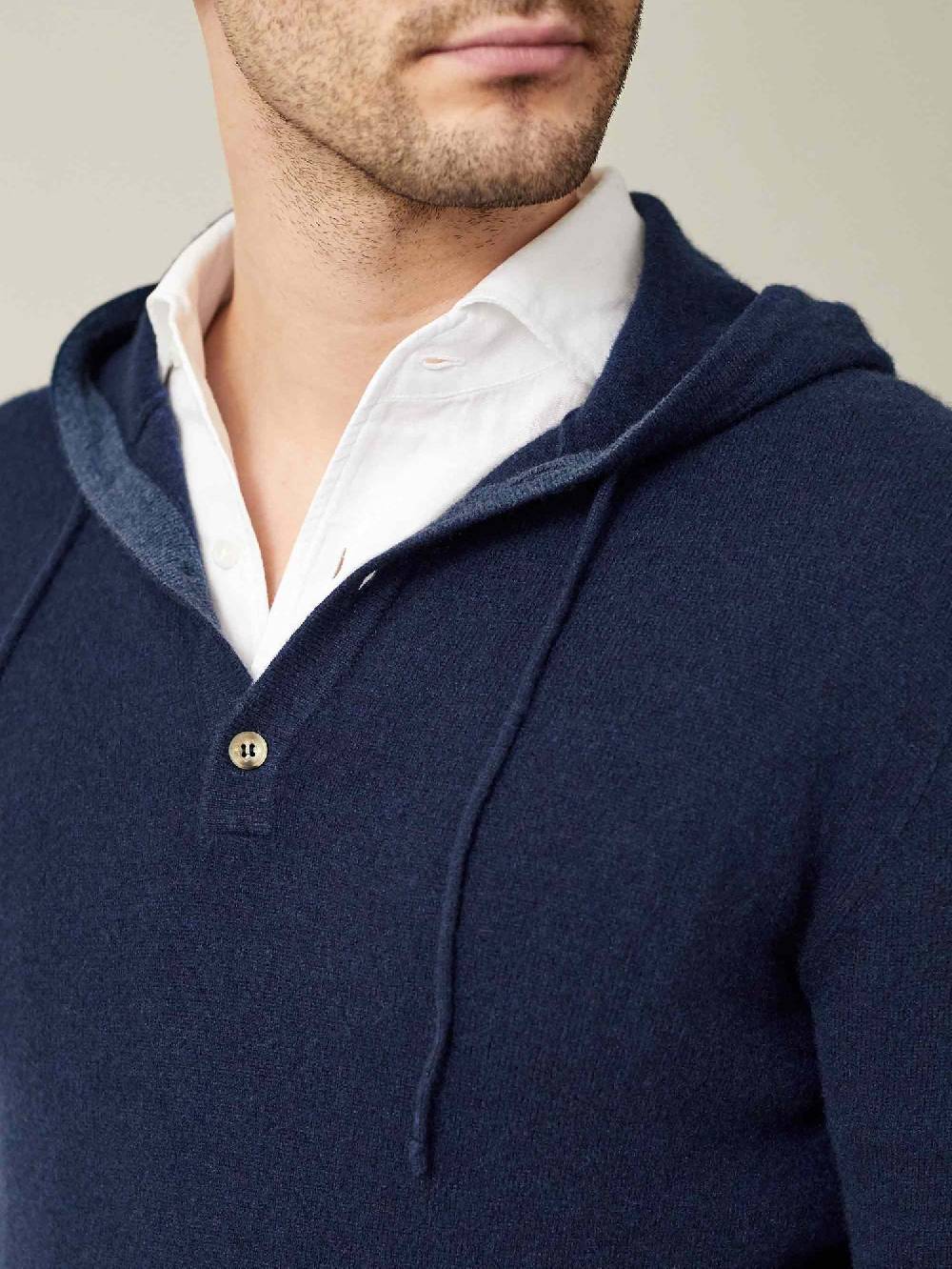 Luca Faloni Felpa con cappucciocashmere a 2 fili Esporta salva