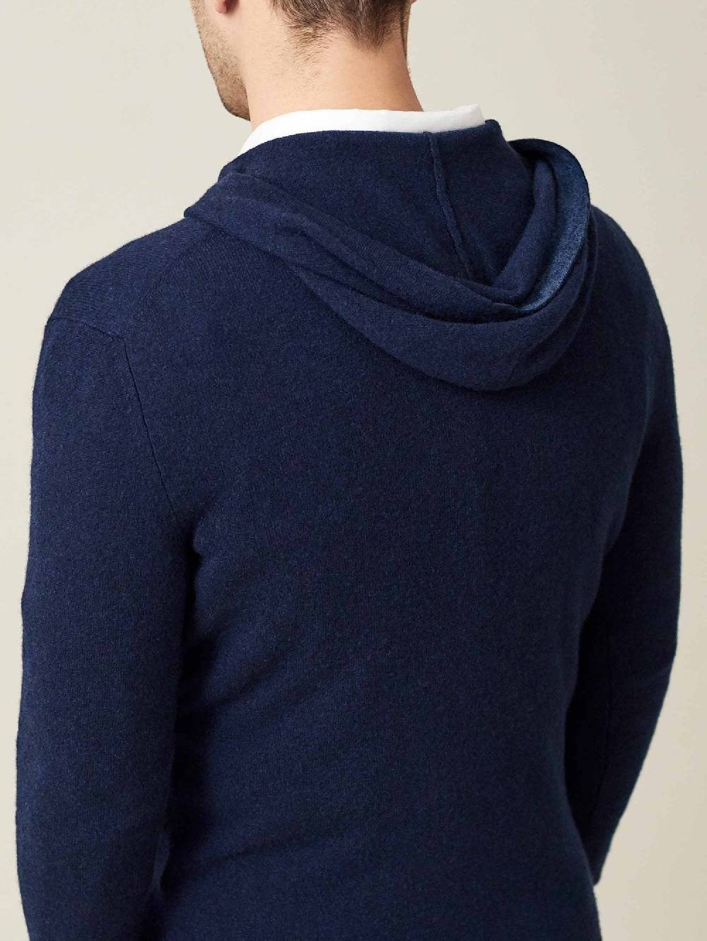 Luca Faloni Felpa con cappucciocashmere a 2 fili Esporta salva