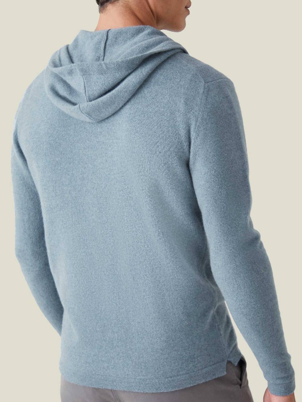 Luca Faloni Felpa con cappuccio e zipcashmere a 2 fili Black Friday Prezzi