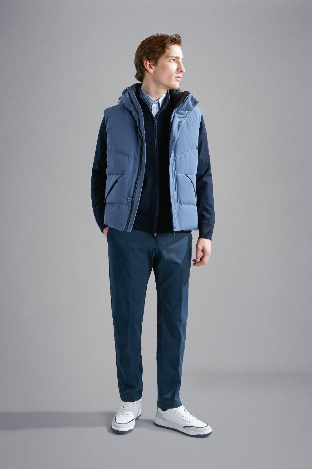 Paul & Shark Camicia in raso di cotone Paul & Shark Spedizione Gratuita
