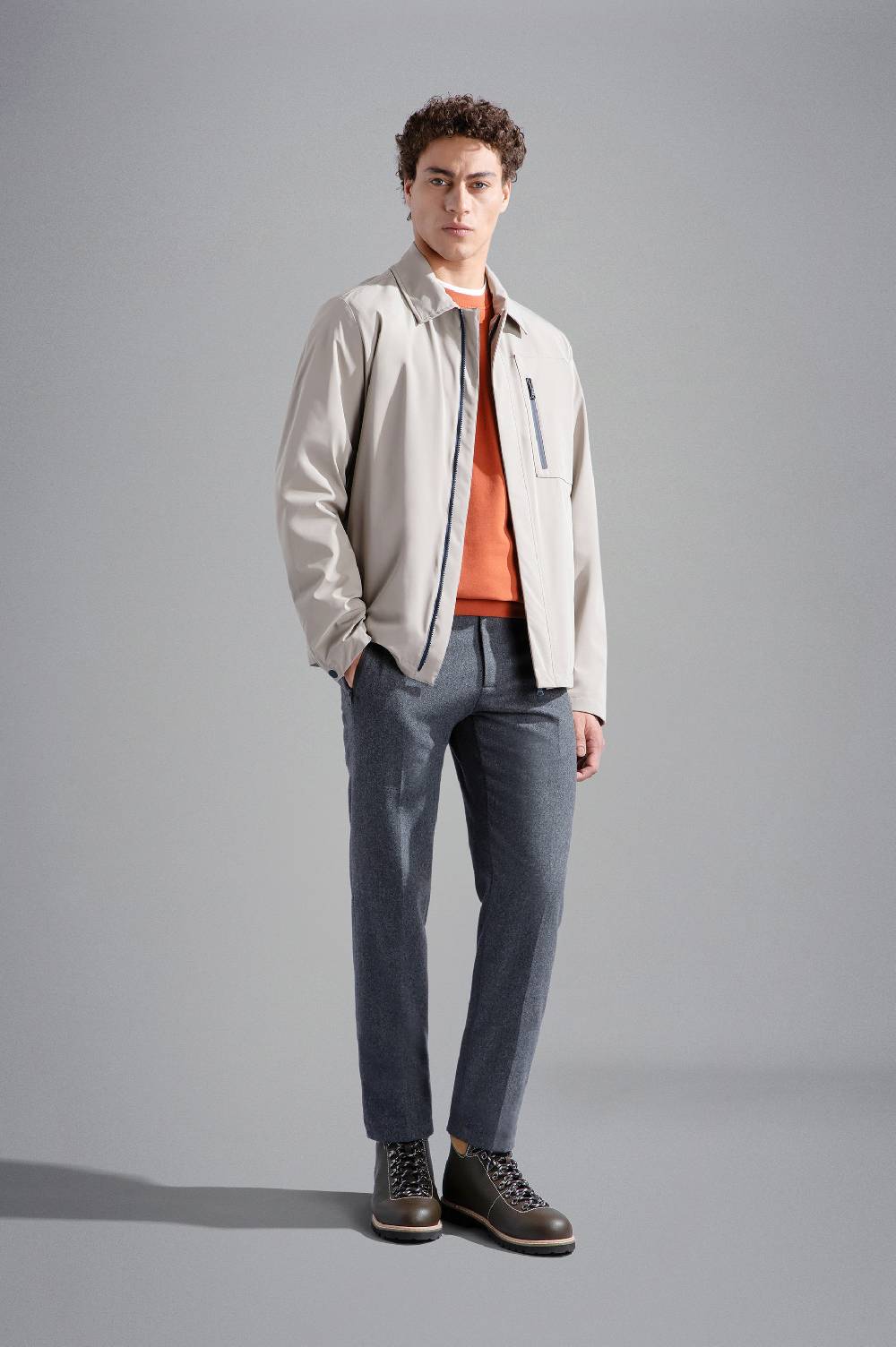 Paul & Shark Shacket in Typhoon Re-4X4 Stretch Paul & Shark Pezzi Unici