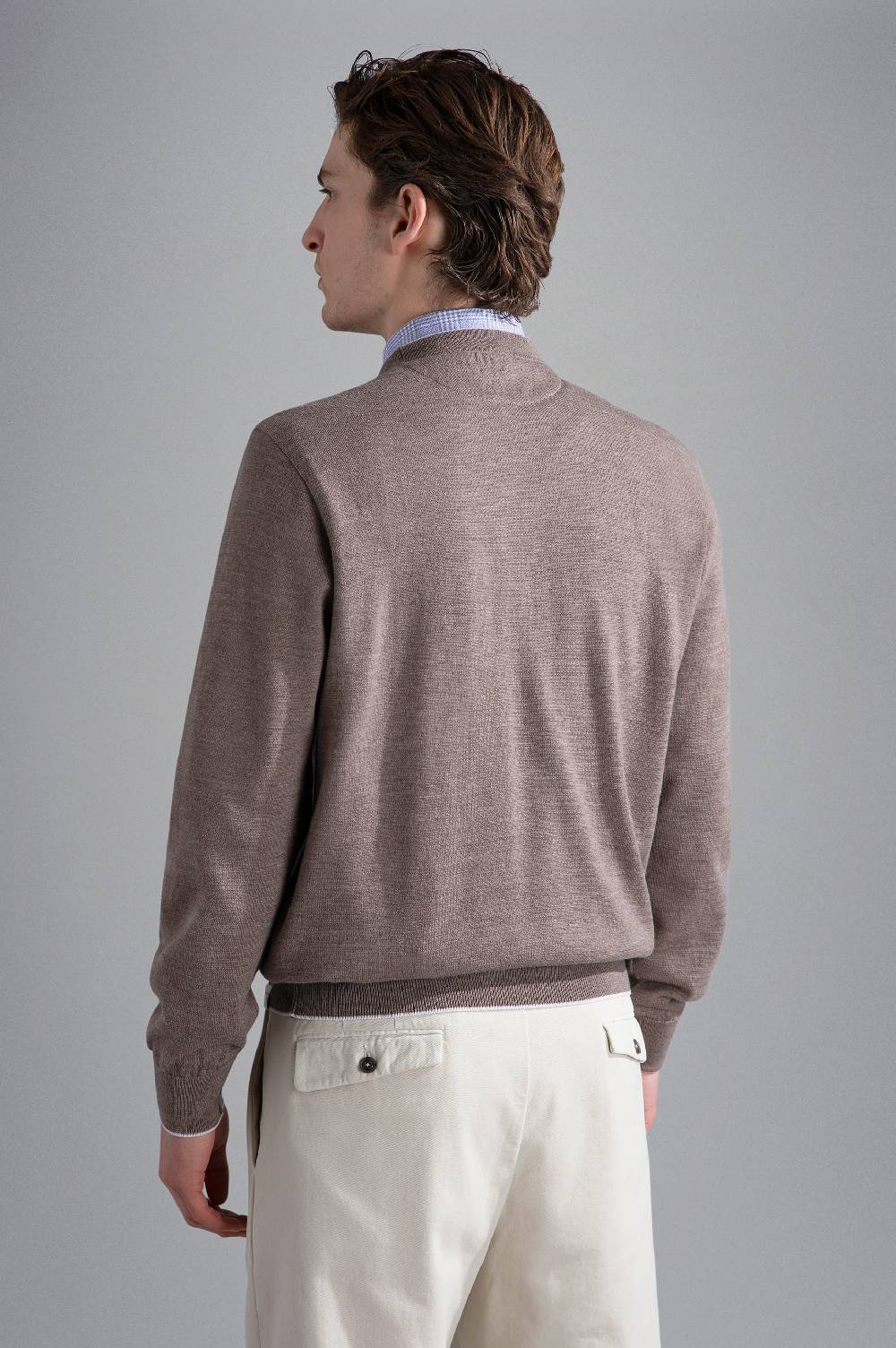 Paul & Shark Maglia in Summer Wool con profili a contrasto Paul & Shark Qualità Garantita