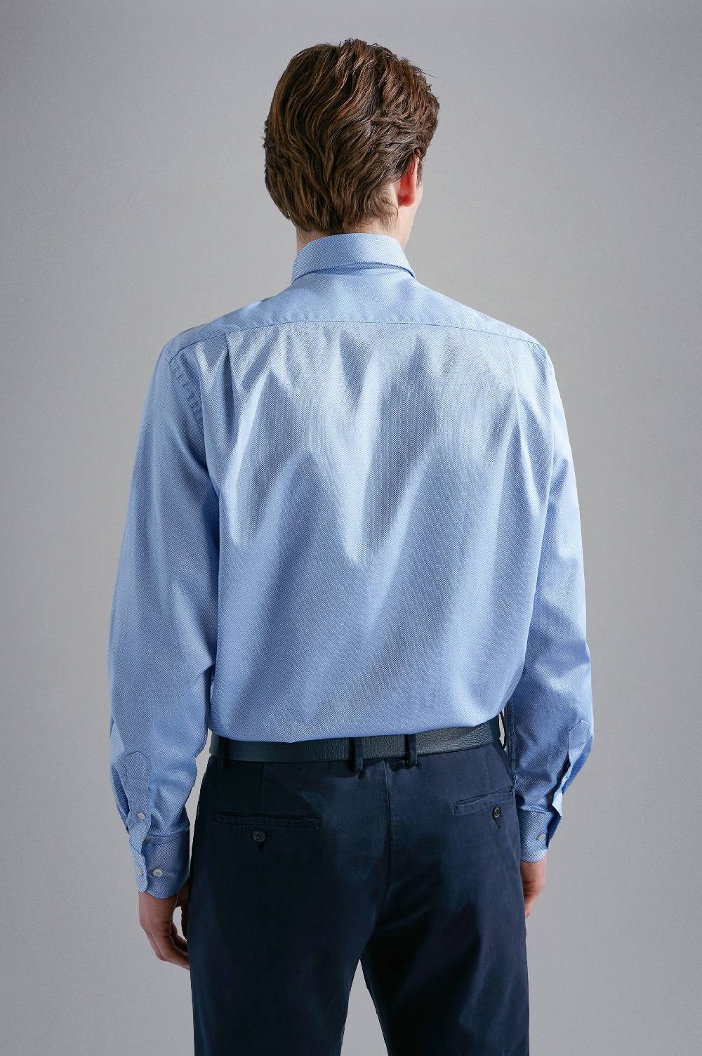 Paul & Shark Camicia in cotone con micro pattern Paul & Shark Fino Al -60%