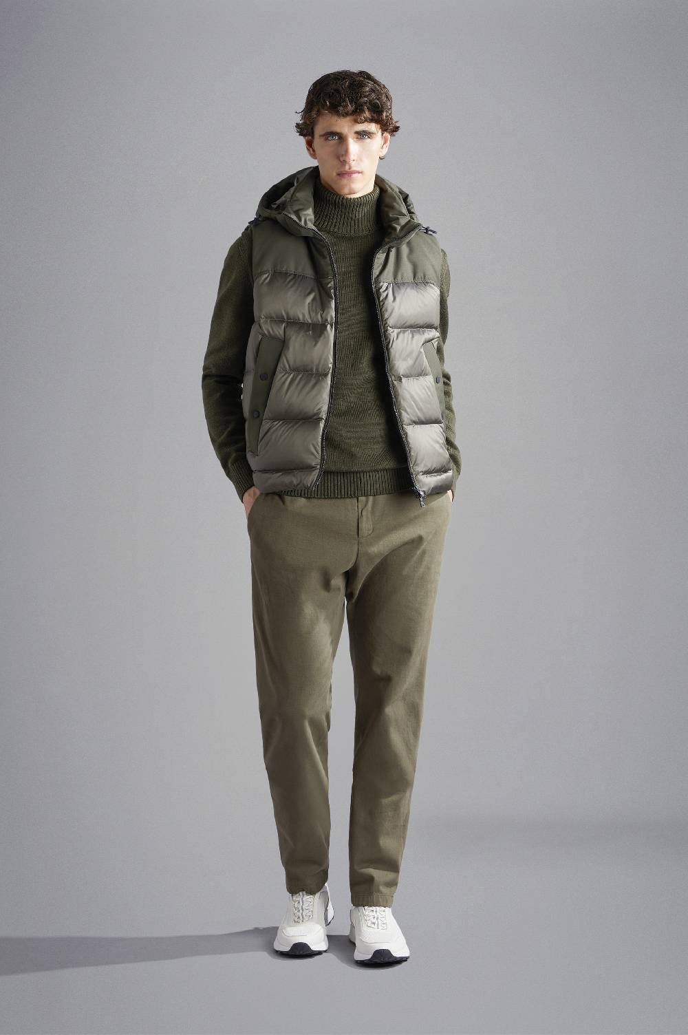 Paul & Shark Gilet Hybrid in nylon cangiante e tessuto tecnico Paul & Shark Outlet