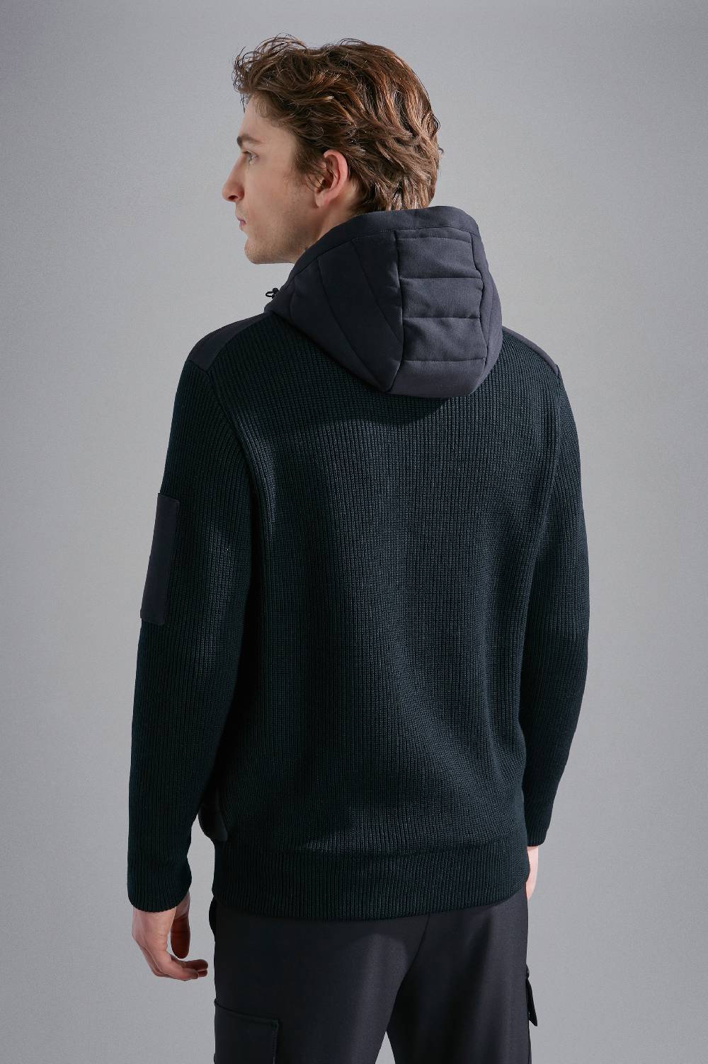Paul & Shark Maglia Hybrid in lana e cotone trapuntato Paul & Shark Vendite Flash
