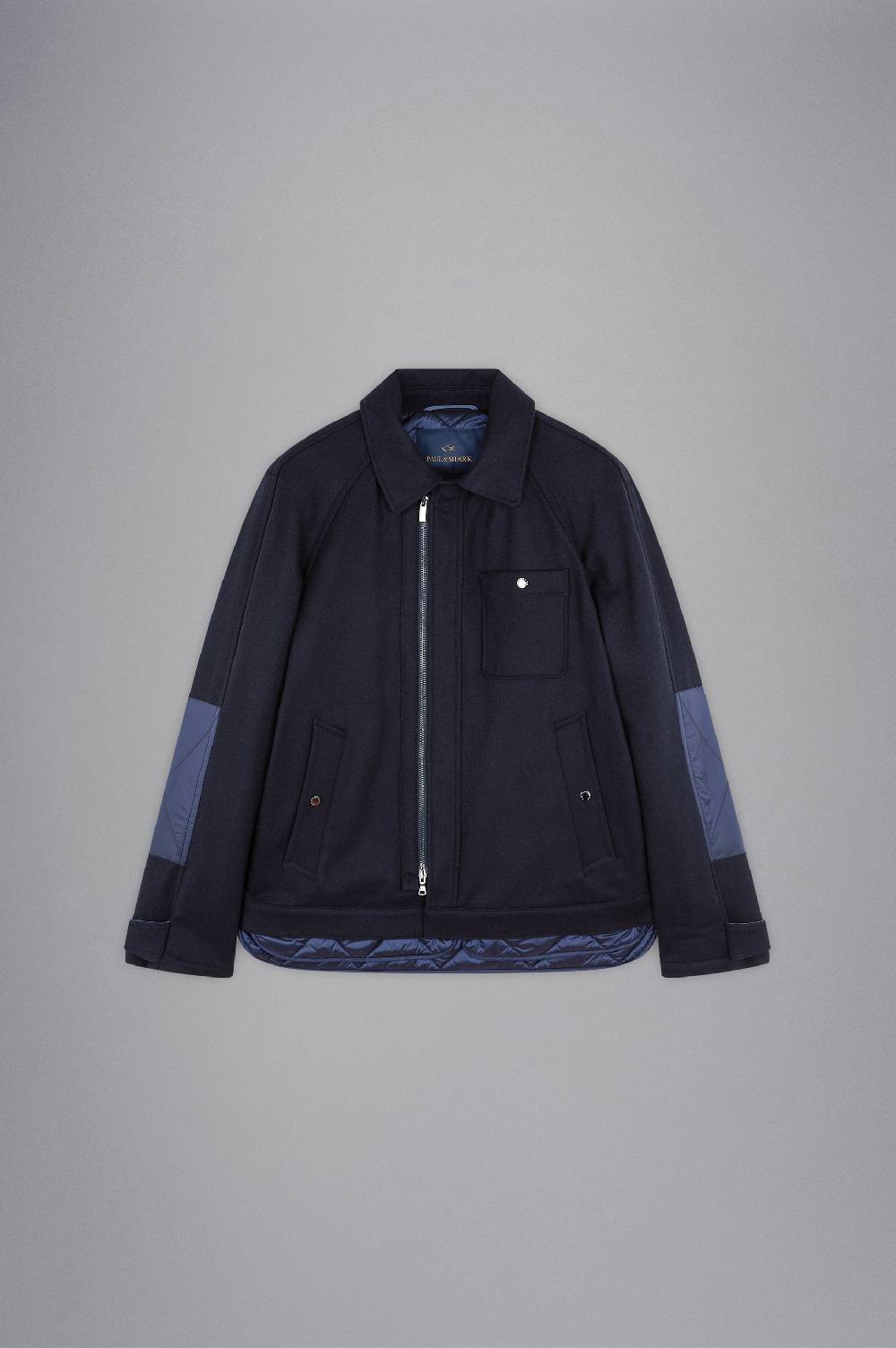Paul & Shark Giubbotto in Re-Wool con fodera in nylon cangiante Paul & Shark Negozio
