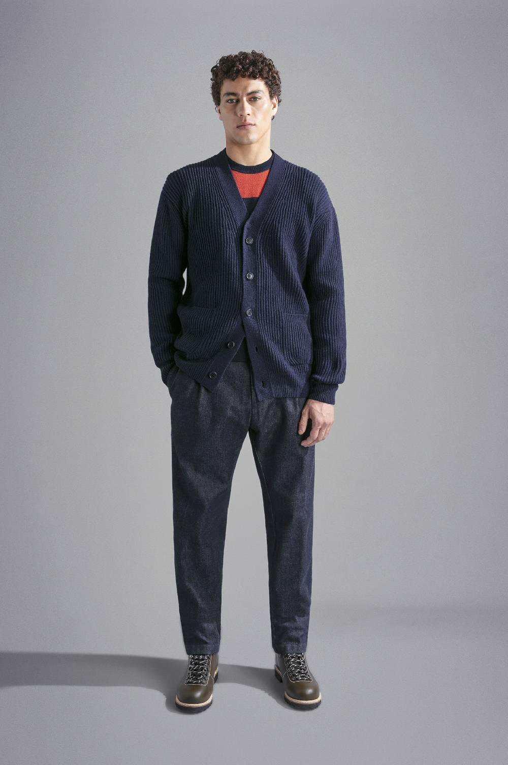 Paul & Shark Cardigan in Re-Wool Paul & Shark Black Friday