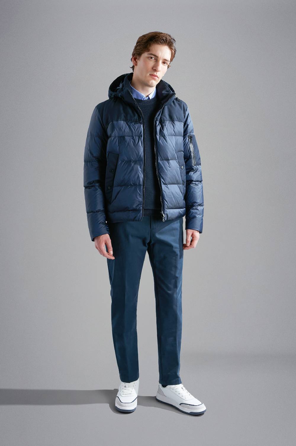 Paul & Shark Piumino Hybrid in nylon cangiante e tessuto tecnico Paul & Shark Offerte esclusive