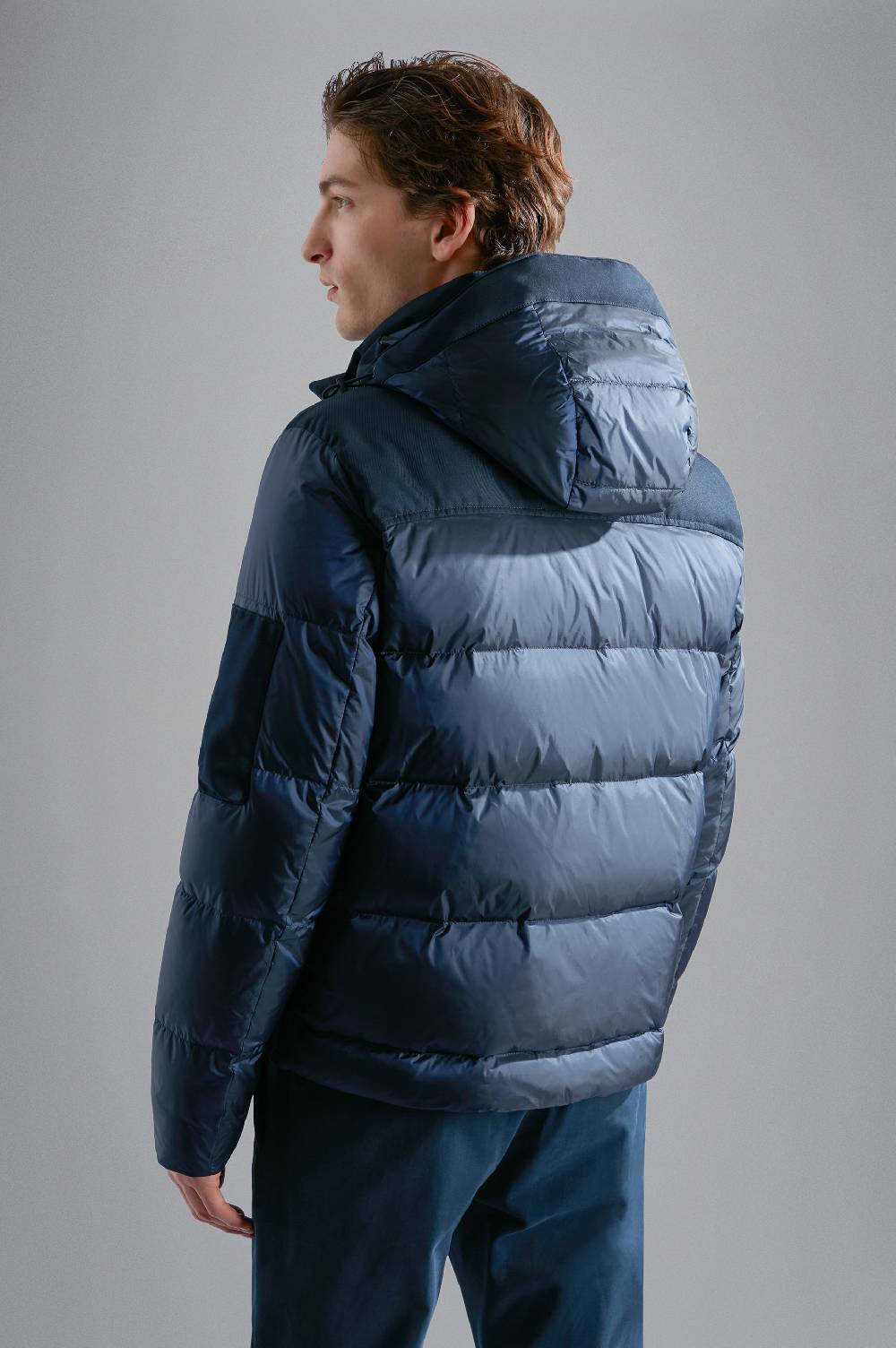 Paul & Shark Piumino Hybrid in nylon cangiante e tessuto tecnico Paul & Shark Offerte esclusive