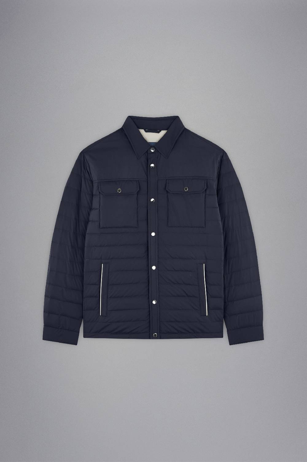 Paul & Shark Shacket trapuntata in Typhoon Platinum Paul & Shark Offerte giornaliere