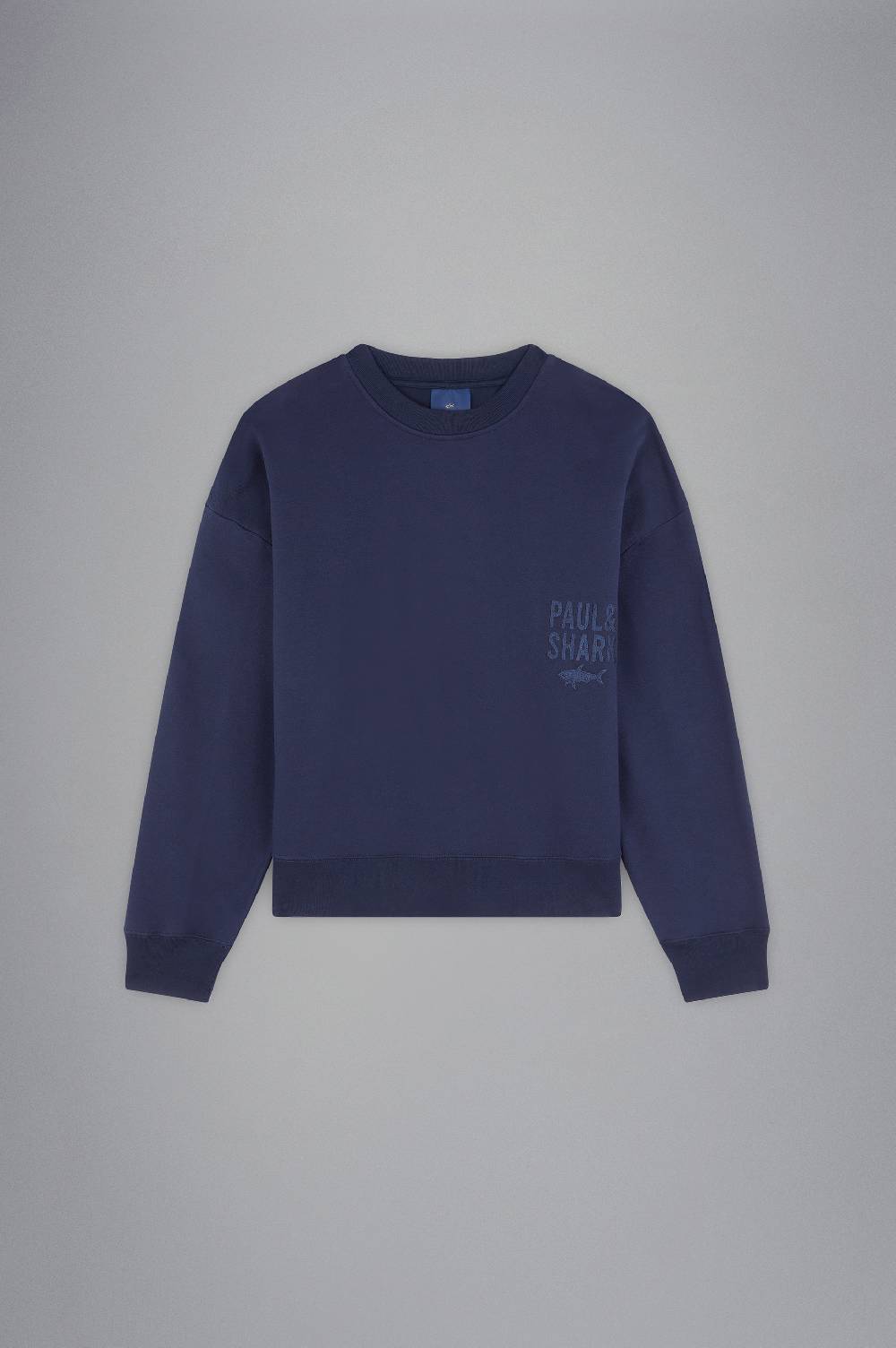 Paul & Shark Felpa in cotone Winter Fleece con ricami Paul & Shark Esporta salva