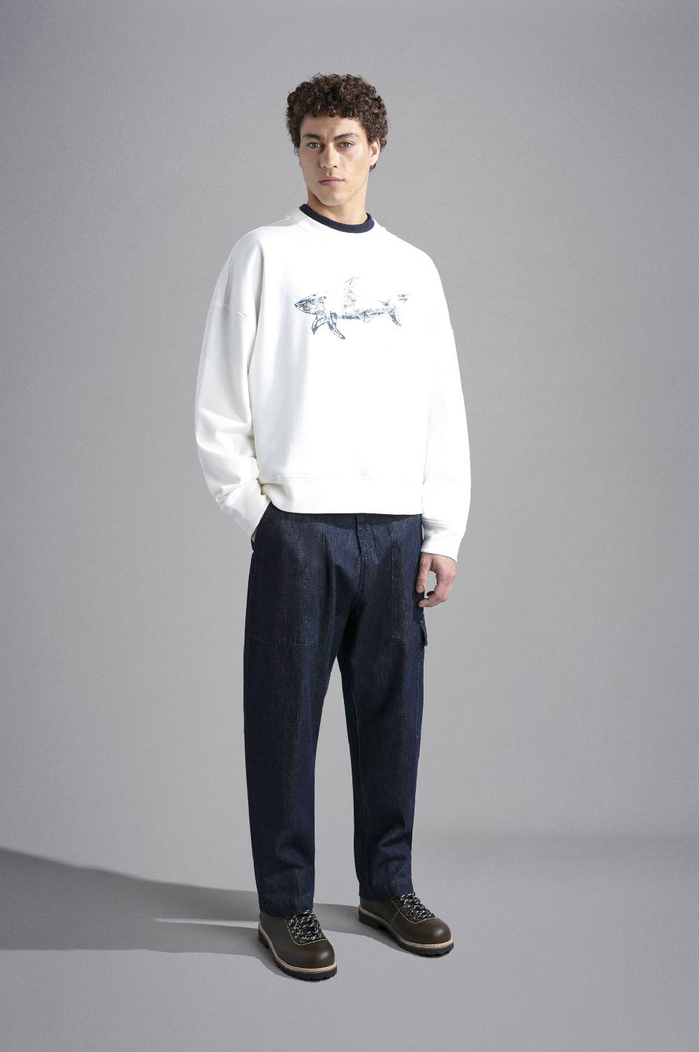 Paul & Shark Pantalone cargo in denim Paul & Shark In Linea