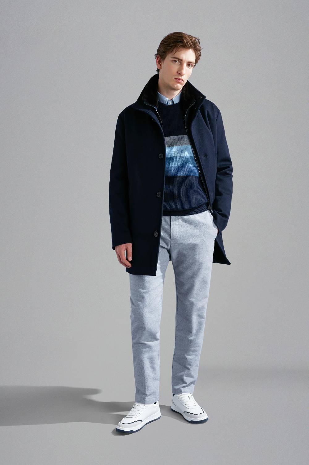 Paul & Shark Pantalone chino in Cotone e Cashmere Paul & Shark Vendita