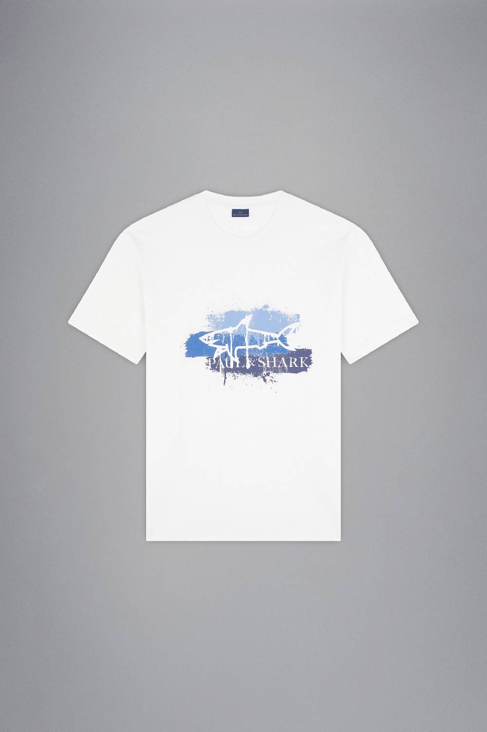 Paul & Shark T-shirt in cotone con stampa spray Paul & Shark Vendite Flash