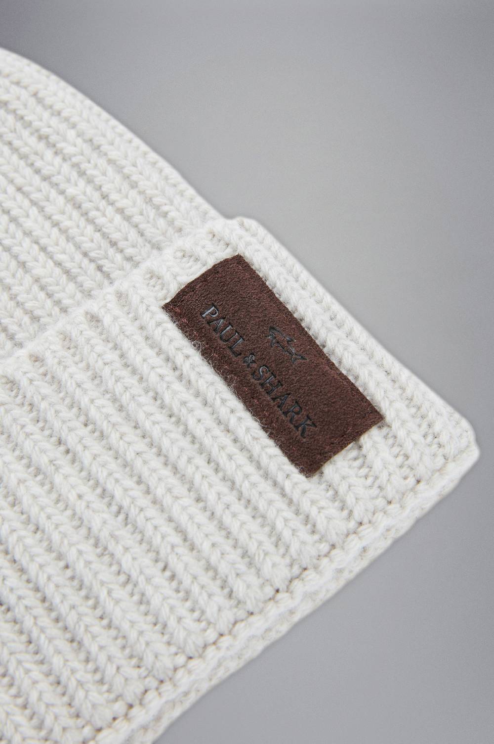 Paul & Shark Berretto Re-Wool con stemma in pelle Paul & Shark Vendite stagionali