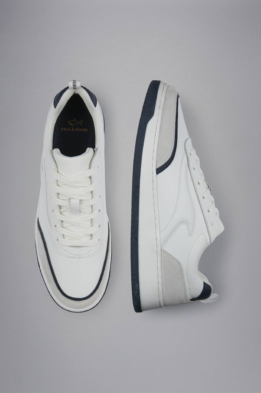 Paul & Shark Sneakers Club Fin in pelle Paul & Shark Vendita calda