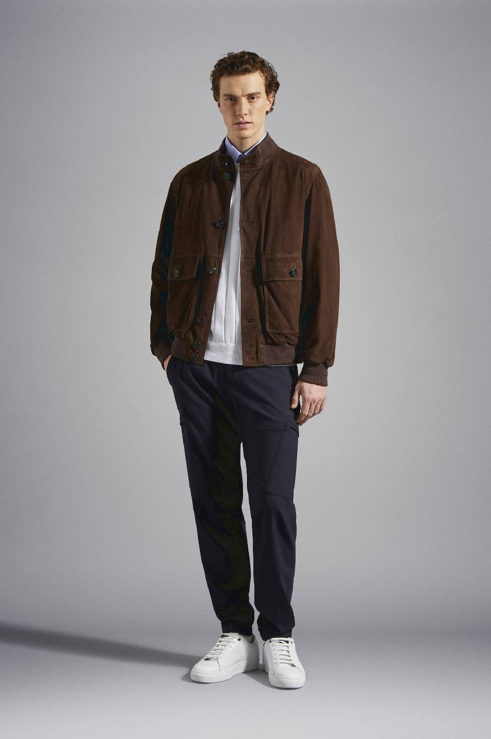 Paul & Shark Giubbotto in suede Aqualeather Paul & Shark Promozione Limitata