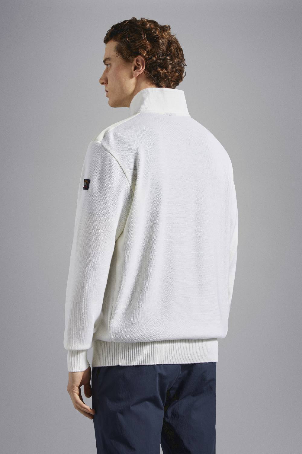 Paul & Shark Maglia con zip in lana Bretagne con badge iconico Paul & Shark Offerte