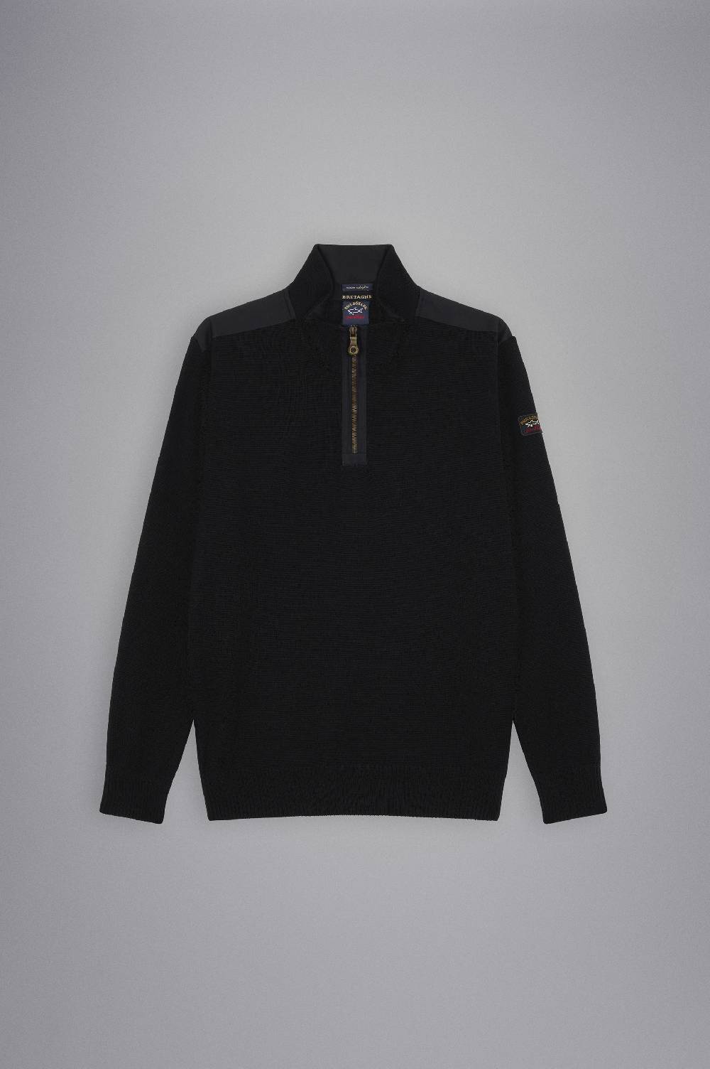 Paul & Shark Maglia con zip in lana Bretagne con badge iconico Paul & Shark Hotsell